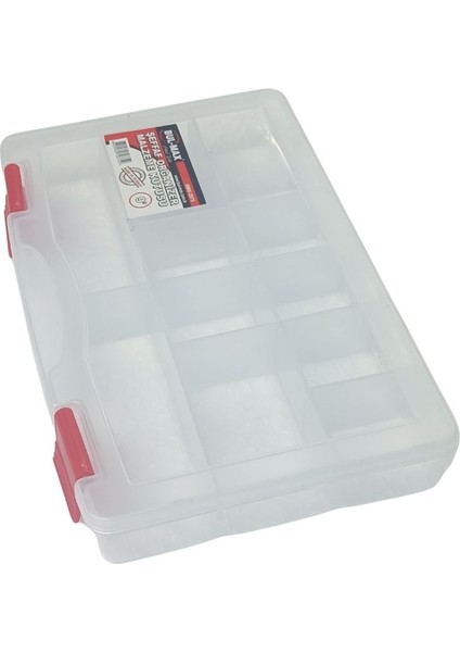 2'li Şeffaf Organizer Seti, 12 Bölmeli Çok Amaçlı Malzeme Çantası fırsatları