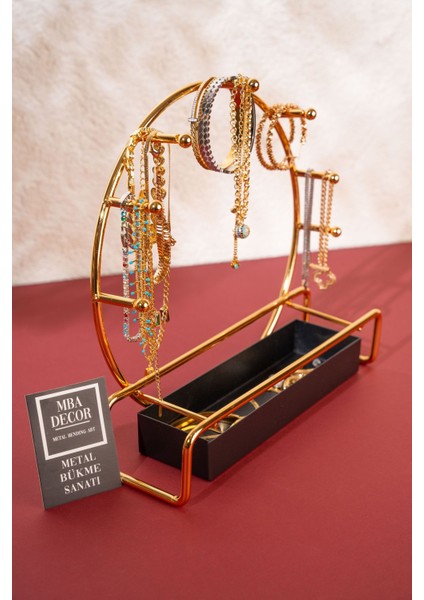 Şık Metal Takı Düzenleyici, Yatak Odası Dekoru ve Organize Edici Aksesuar fırsatları