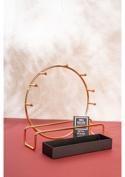 Şık Metal Takı Düzenleyici, Yatak Odası Dekoru ve Organize Edici Aksesuar