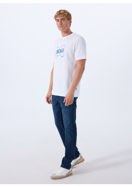 Lacivert Erkek Normal Bel Slim Fit Denim Pantolon Delaware