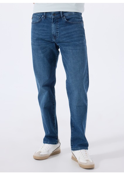 Lacivert Erkek Normal Bel Regular Fit Denim Pantolon Re.maıne fırsatları