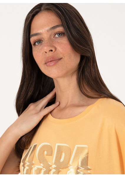 Bisiklet Yaka Açık Turuncu Kadın T-Shirt Gracey fiyatları