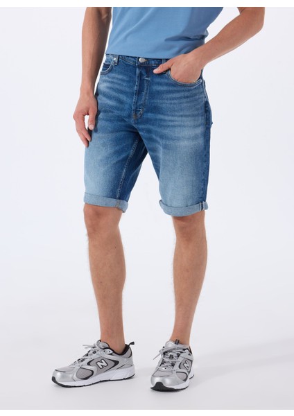 Mavi Erkek Normal Bel Tapered Fit Denim Şort 50537719_HUGO 634/S 10271026 01 fiyatları