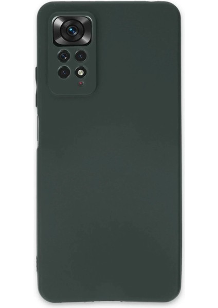 Newface Xiaomi Redmi Note 11 Pro Kılıf First Silikon - Koyu Yeşil
