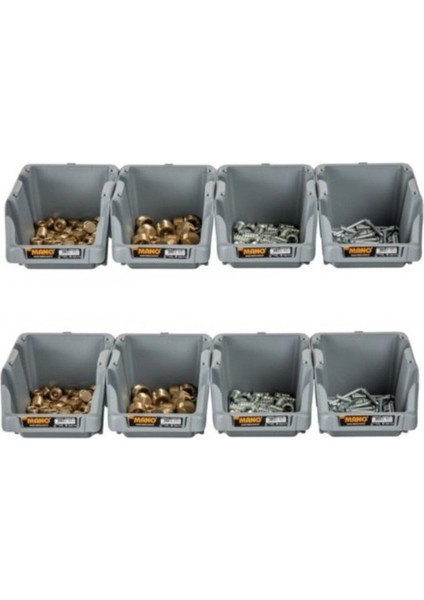 Gri Plastik Parça Kutusu 9'lu, 152X245X122 Mm, Dayanıklı ve Pratik Kullanım modelleri