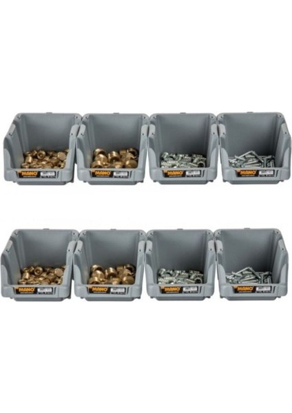 Gri Plastik Parça Kutusu 16 Parça 125X195X90 Mm, Pratik ve Şık Saklama Çözümü modelleri