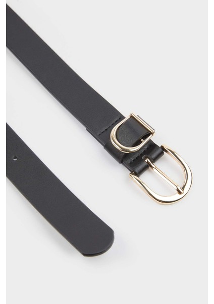 Kadın Oval Toka Suni Deri Jean Kemeri F3271AXNS fiyatları