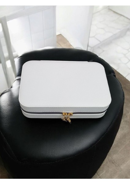 Kişiye Özel Büyük Boy 14X21 Takı Saklama Kutusu Seyahat Çantası Ahşap Kasa