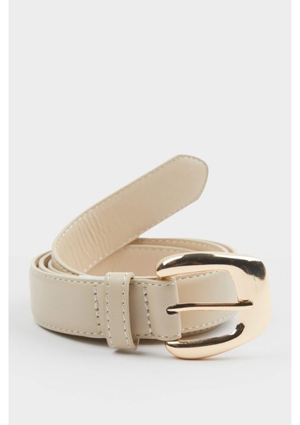 Kadın Büyük Toka Suni Deri Jean Kemeri F3282AXNS