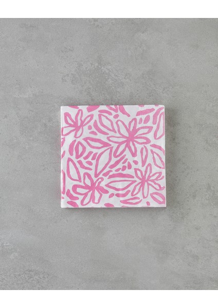 Pinkbloom Kağıt 20'li Kağıt Peçete 33X33 cm Pembe