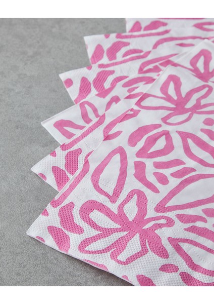 Pinkbloom Kağıt 20'li Kağıt Peçete 33X33 cm Pembe fiyatları