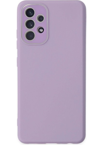 Newface Samsung Galaxy A33 5g Kılıf Lansman Glass Kapak - Lila