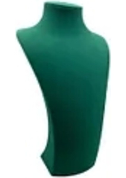 Yeşil Süet Kumaş Takı Mankeni, 25/12 Cm, Sergileme, Elisia, Zarif ve Şık Tasarım fırsatları