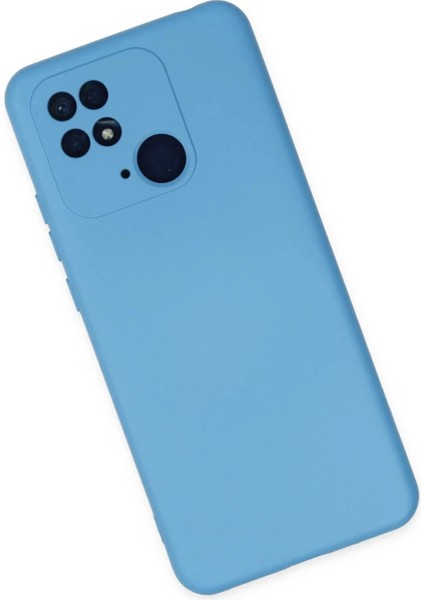 Newface Xiaomi Redmi 10C Kılıf Nano Içi Kadife Silikon - Mavi fiyatları