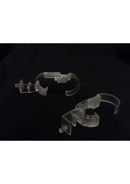 Beyaz Saat Standı Ayarlı Çengel, 50 Adet, Düzenli ve Şık Organizasyon Malzemesi