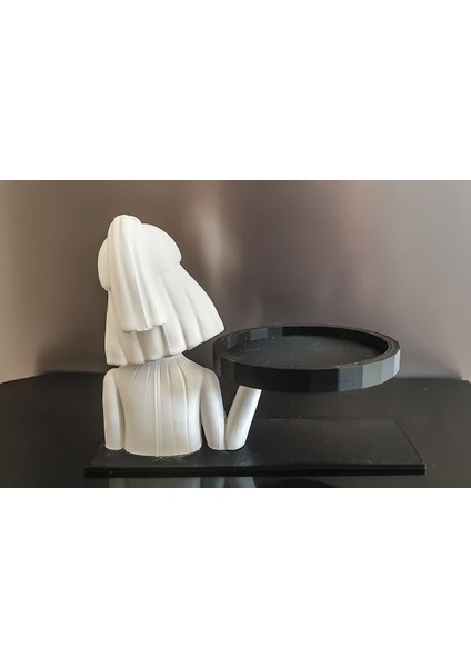 Şık ve Kullanışlı Tepsili Sunumluk, Beyaz Renkli Kahve Servisi Ürünü modelleri