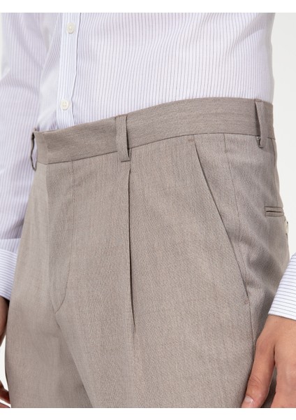 Erkek Bej Kumaş Pantolon 50255180-VR011
