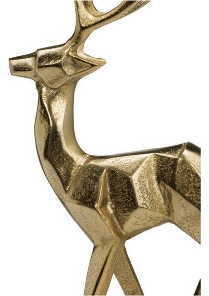 30CM Yüksekliğinde Zarif Dekoratif Geyik Figürü, Altın Renkli Tasarım fiyatları