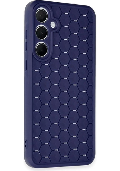 Newface Samsung Galaxy A35 5g Kılıf Petek Silikon Kapak - Lacivert fiyatları