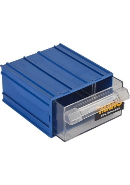 Mavi Plastik Çekmeceli Kutu, Şık ve Kullanışlı Saklama Çözümü
