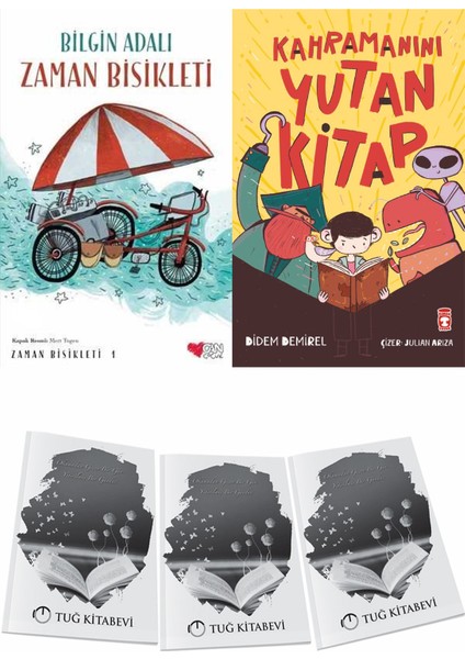 Zaman Bisikleti 1 ve Kahramanını Yutan Kitap + Hediyeli