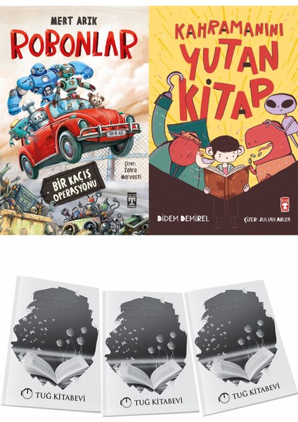 Robonlar ve Kahramanını Yutan Kitap + Hediyeli