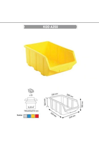 A350 Plastik Avadanlık Gri, 10 Adet, Dayanıklı ve Şık Tasarım modelleri