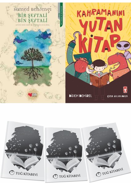 Bir Şeftali Bin Şeftali ve Kahramanını Yutan Kitap + Hediyeli