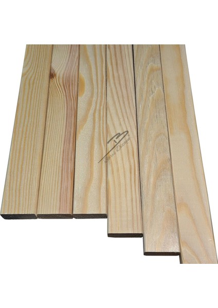 Çam Masif Silinmiş Kuru Tahta, Oval Kenar, 3,5x1,5cm, Uzunluk Seçenekleri fırsatları