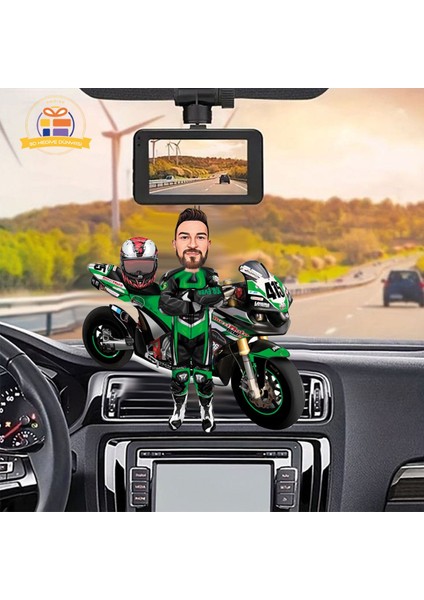 Renkli Motorsiklet ve Araba Dikiz Aynası Süsü, Çocuklar ve Motor Tutkunları Için Ideal
