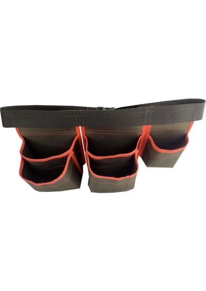 5 Gözlü Sabit Kemerli Çatıcı Kalıpçı Çivi Önlüğü