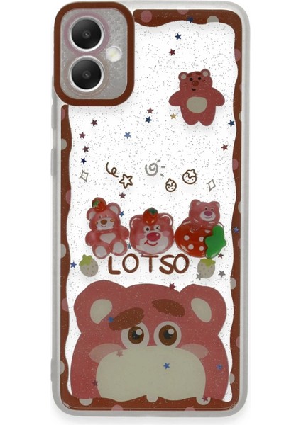 Newface Samsung Galaxy A05 Kılıf Sweet Desenli Silikon Kapak - Pembe