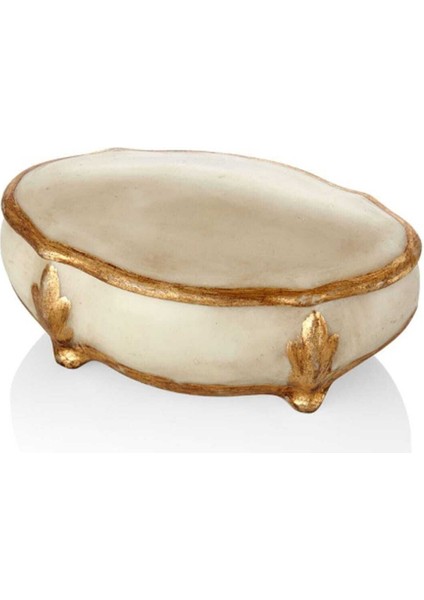 Şık Takı Düzenleyici, Kemik Rengi, 12CM, Ekru, Çok Amaçlı Organizer