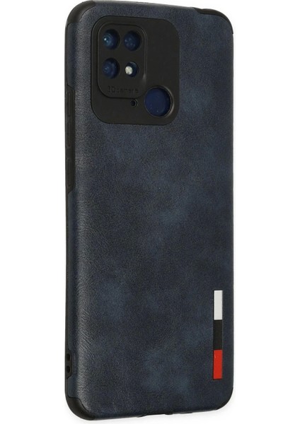 Newface Xiaomi Redmi 10C Kılıf Loop Deri Silikon - Lacivert modelleri