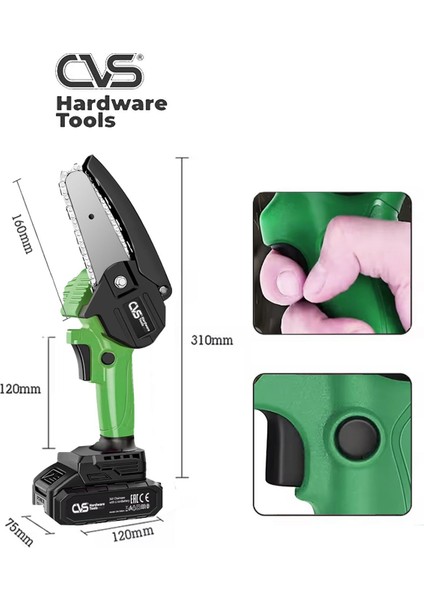 24V Şarjlı Budama Testere 1500MAH, Hafif ve Güçlü Bahçe Aracı modelleri