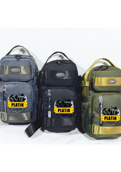 Siyah Cross Body Teknik Çanta, Hafif ve Şık Tasarım indirimleri
