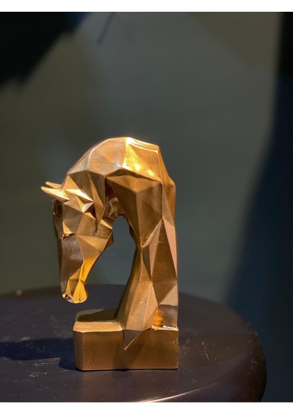 2'li Dekoratif Kubik At Başlı Kitap Tutucu Biblo, Şık ve Fonksiyonel Dekorasyon Parçası modelleri