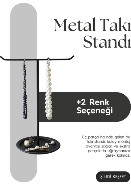 Şık Siyah Takı Saklama ve Düzenleme Seti