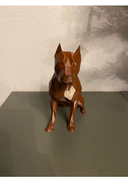 Kahverengi Pitbull Köpek Dekor ve Biblo, Şık ve Sevimli Ev Dekorasyonu. modelleri