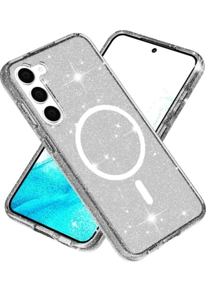 Newface Samsung Galaxy S23 Fe Kılıf Glow Magsafe Kapak - Siyah