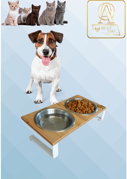 Sağlıklı Yeme Standı, %10 Eğimli ve Kaymaz Ayaklar, Kedi ve Köpekler Için fiyatları