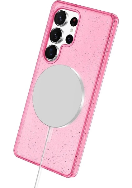 Newface Samsung Galaxy S24 Ultra Kılıf Glow Magsafe Kapak - Pembe fırsatları