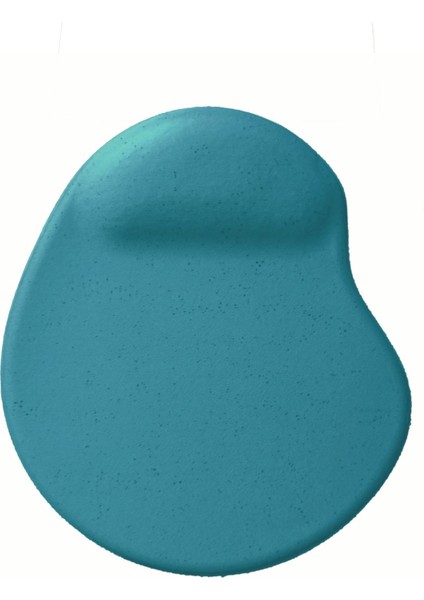 Oval Turkuaz Kum Desen Bilek Destekli Kaymaz Taban Bilgisayar Notebook Mouse Pad-Bileklikli Mausapad