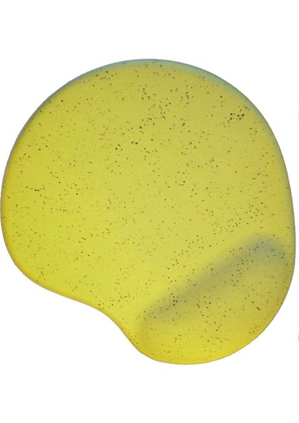 Oval Sarı Kum Desen Bilek Destekli Kaymaz Taban Bilgisayar Notebook Mouse Pad - Bileklikli Mausa Pad fiyatları