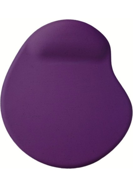 Oval Mor Kum Desen Bilek Destekli Kaymaz Taban Bilgisayar Notebook Mouse Pad - Bileklikli Mausped
