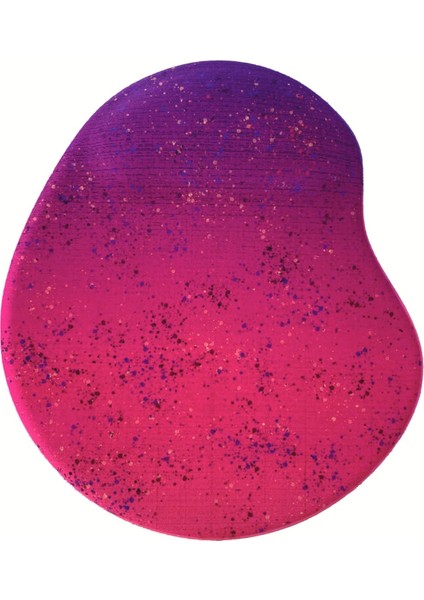 Oval Renkli Desenli Bilek Destekli Kaymaz Taban Bilgisayar Notebook Mouse Pad -Mausa Pad