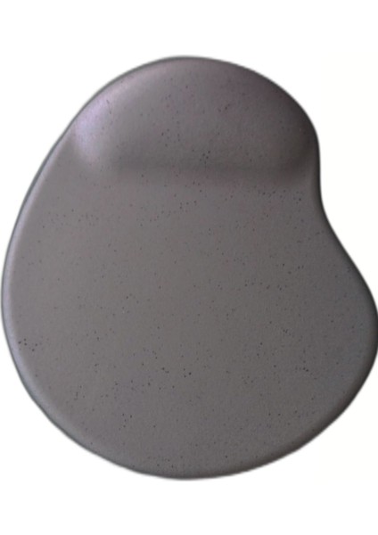 Oval Füme Kum Desen Bilek Destekli Kaymaz Taban Bilgisayar Notebook Mouse Pad - Bileklikli Mauseped