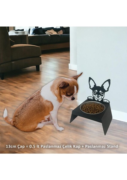 Sevimli Köpek ve Kedi Tasarımlı, Ergonomik Paslanmaz Mama ve Su Kabı Küçük Model fiyatları