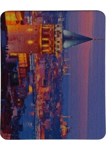 Galata Kulesi Manzara Desenli Kaymaz Taban Optik Bilgisayar Notebook Mouse Pad Maus Ped 17,5X21,5CM fiyatları