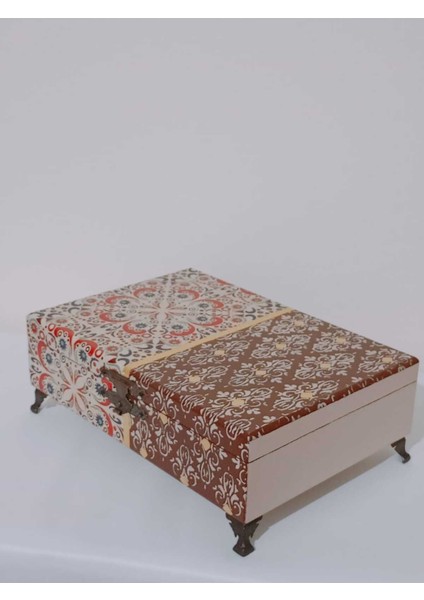 Ahşap Dekoratif, Takı ve Aksesuar Kutusu, 29X18,5X7,5 Cm, Kahverengi fiyatları